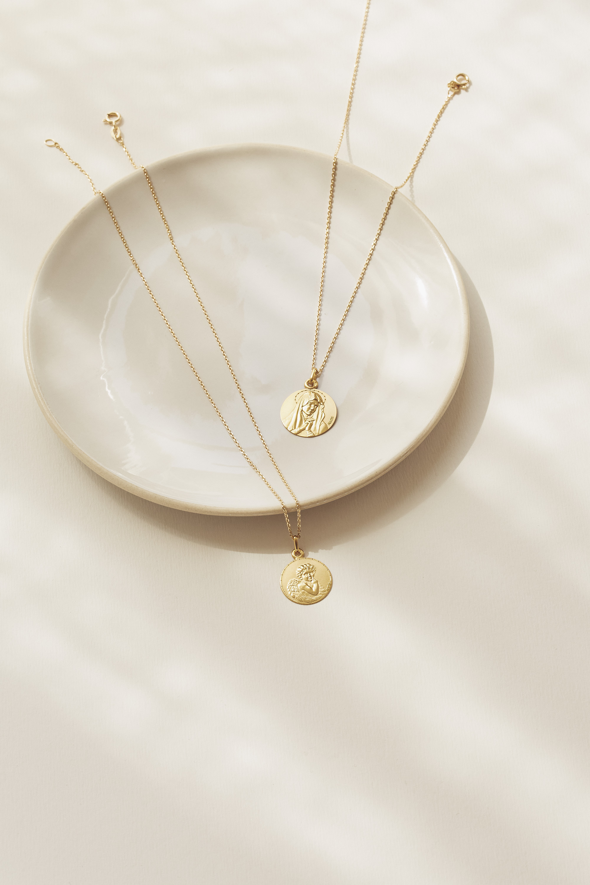 colliers or avec pendentif